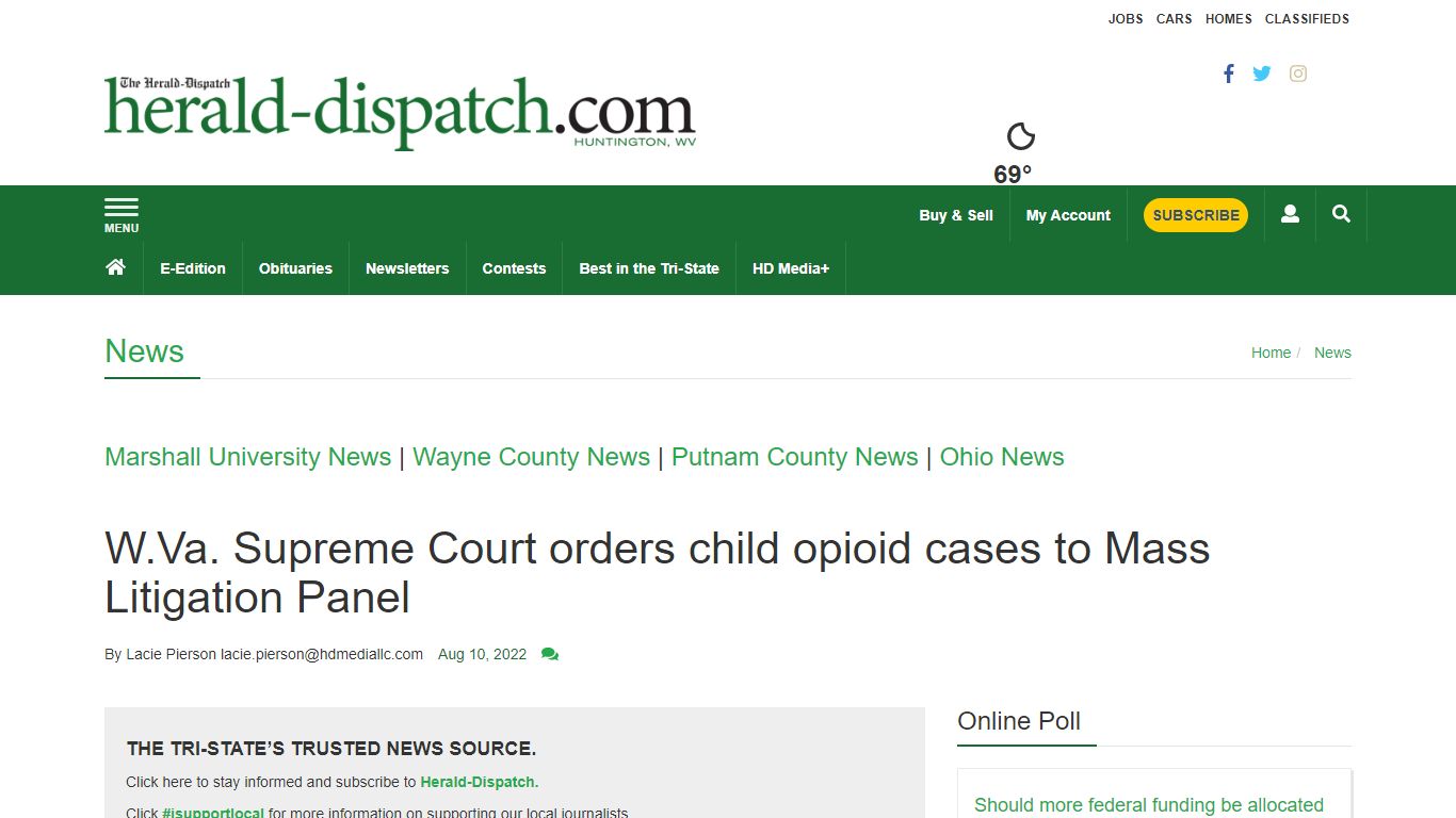 W.Va. Supreme Court orders child opioid cases to Mass Litigation Panel ...